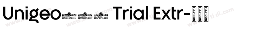 Unigeo128 Trial Extr字体转换